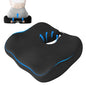 Extra-Dense Seat Cushions for Office Chairs, Orthopedic Seat Cushion for Desk Chair, Car, Wheelchair, Ergonomic Sciatica Support, Hip & Tailbone Pain Relief Cushion for Long Sitting (Black)
