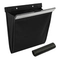 Car Trash Bag, Foldable Car Garbage Can Bin and Storage Bag Hanging Ca-r Trash Bag for Front Back Seat Multi-Purpose Suspended for Sedans, SUVs & Trucks(Color:Metal)