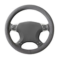 Car Steering Wheel Cover, 14.5-15" Breathable Soft Suede Steering Wheel Protector with Non-Slip Lining, Warm Auto Protection Guard Accessories, Universal for Van Truck RV (Dark Gray) - color: Dark Gray