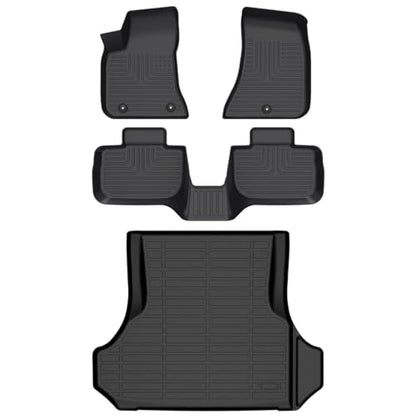 AIPOIL® Floor Mats & Cargo Liner Set for 2011-2023 Dodge Charger RWD & Chrysler 300 RWD (NOT for AWD) All Weather Protection TPE Anti-Slip Automotive Full Set Custom Car Mats Accessories - Black - style: 34) For Charger RWD 2011-2023 Full Set