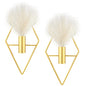 2 Pcs Boho Wall Decor Metal Gold Wall Art Hanging Planters with Artificial Pampas Modern Home Decor Display Art for Living Room Bedroom Bathroom(Rhombus) - style: Rhombus