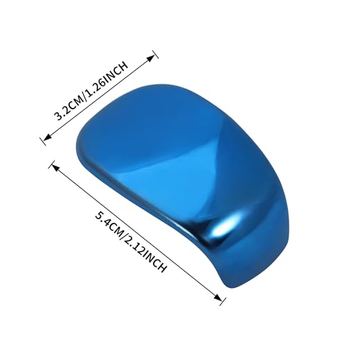 TOMALL Stainless Steel Car Gear Shift Knob Cover Trim Compatible with Honda Civic 11th 2022 2023 Shifter Panel Trim Gear Lever Cover for Car Interior Center Console Accessories (Blue) - color: Stainless Gear-Blue