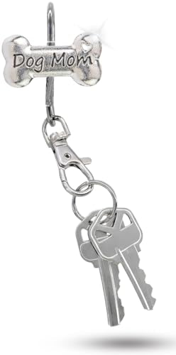 Women’s Bag Charm Key Finder, Car Keychain Hook, Cute Purse Organizer & Tote Bag Accessories, Gifts for Mom - Original - color: Dog Mom