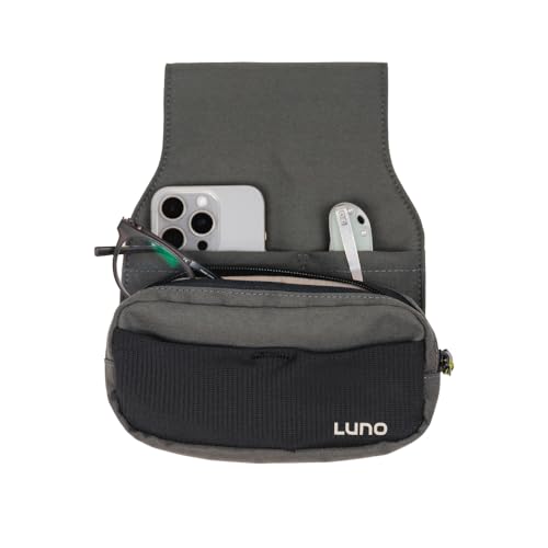 Luno Universal Headrest Organizer – Car Headrest Storage for Car with 5 Pockets, Removable MOLLE Pouch & Customizable Storage | Fits All Vehicles for Camping, Overlanding & Everyday Gear Access