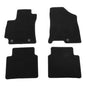 IKON MOTORSPORTS, Nylon Car Floor Mats Compatible with 2024-2025 Hyundai Kona Gas Only, OE Style Black Driver Passenger Car Carpets, Front Rear 4PCS Full Set