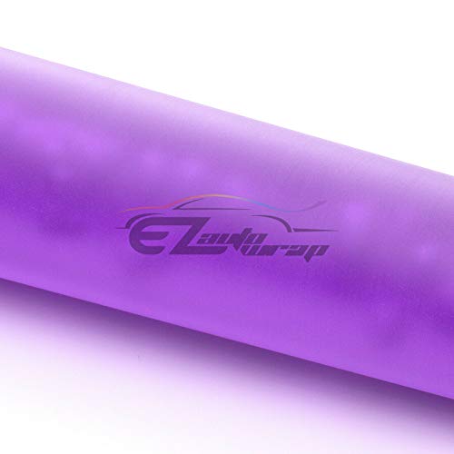 EZAUTO WRAP Purple Shift Knob Stick Frosted Matte Crystal Bubble Long Throw Gear Shifter 20cm - color: Matte Purple, size: 20cm