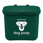 Small Hanging Wastebasket for Dog Poop in Green (Holds 7-14 Bags)