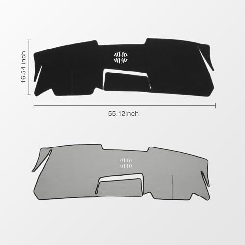 KUST Black Dash Cover for Mazda CX-30 CX30 2020-2024 2025 2026(Without HUD) Polyester Dashboard Cover Non-Slip Interior Accessories for CX30 Dash Mat Sunshade Windshield Glare