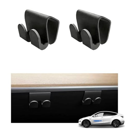 2PCS Glove Box Hooks for Tesla Model Y Juniper 2025 2026 & Model 3 Highland | Car Purse Hook & Organizer Bag Holder - color: 2PCS