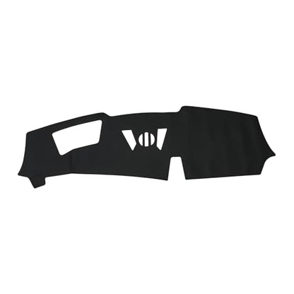 Faux Leather Dashboard Cover for BMW X6 with HUD 2023-2024 with Hud Dashboard Mat Anti-Slip Sun UV Heat Shield Protection Black 1 Pc