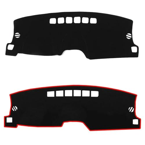 Car Dashboard Cover Anti-Scratch Dash Cover Interior Dash Covers - for Jeep Patriot Compass 2011 2012 2013-2017, Black(Black Edge)