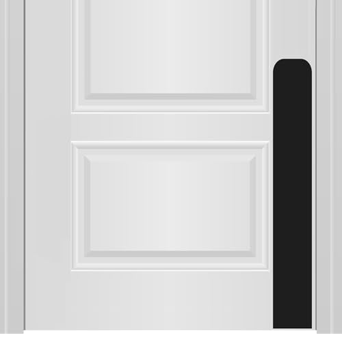 Deck the Door Decor Dog Scratch Door Protection Plate - Elegant Anodized Aluminum for All Door Types | Pet-Safe - Polished Edges & Rounded Corners | Magnetic Mount - Satin Black, 4” x 30” - color: Satin Black, size: 4 x 30"
