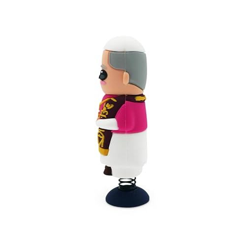 Pope Leo Dashboard Dancer – Funny Bobble Religious Car Ornament – Hilarious Catholic Gift for Adults, Friends & Coworkers – Novelty Decoration for Desk, Office, or Vehicle - style: Pope Leo