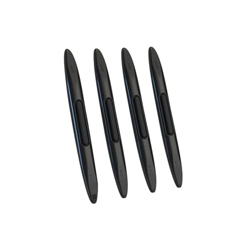 4PCS Car Door Edge Guard Protectors, Silicone Auto Body Protector Trim Guard Universal Anti-Collision Car Protector Strips for Truck SUV Vehicle Sedans, Black - color: black