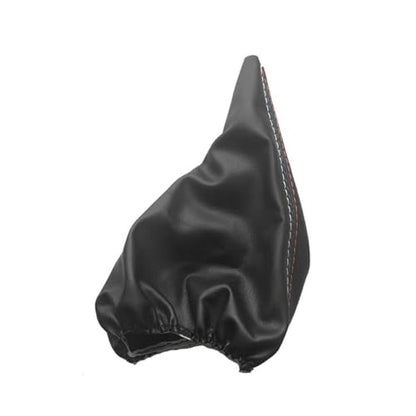 Car Gear Shift Knob Cover + Manual Handbrake Gaiter Boot Leather Cover for BMW 3 Series E30 E34 E36 E46 E46 M3 Z3,Auto Shifter Shift Boot Cover Accessories
