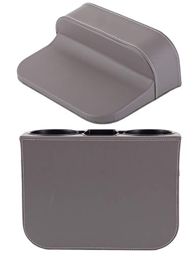 Car Seat Organizer Cup Drink Holders,Multifunctional Gap Filler Storage Box,Insert Organization Helps Reduce Distracted Driving&Holds phone Mount Mug Bottle Cellphones Coasters Wallet Cards (XBD-Gray) - color: XBD-Gray