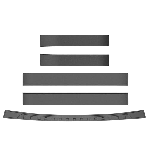CARTIST Door Sill Protector for Toyota RAV4 2019-2025, Door Sill Guards & Rear Bumper Protector Kit for RAV4 Accessories, 5PCS Black