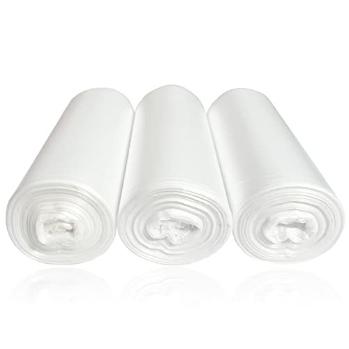 SOSOHOME 6 Gallon Trash Bags, Small Garbage Bags, Fits 5-6 Gallon Bins, Clear Wastebasket Trash Liners, 75 Counts - size: 25 Count (Pack of 3)