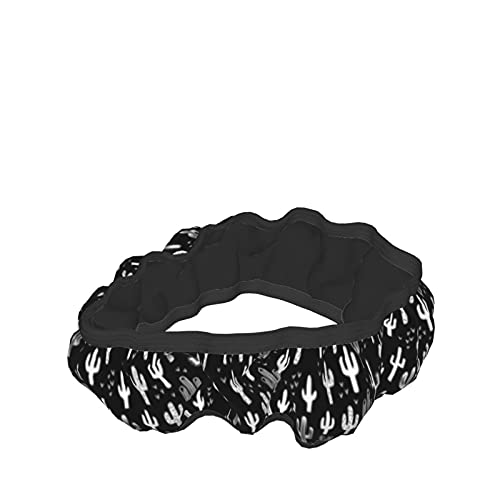 Fun Western Cactus Steering Wheel Covers Non Slip Neoprene Wheel Protector Universal 15 inch for Car Accessories - color: Black40