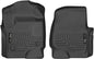 Husky Liners Weatherbeater Floor Mats | Fits 2017-2026 Ford F-250/F-350/F-450 SuperCrew (Crew Cab) & SuperCab (EXT Cab) w/Factory Carpet | Front Row, 2-pc Black - 13301