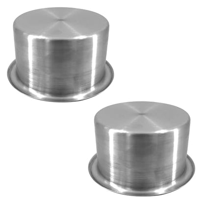 ISURE MARINE 2Pcs 3" Stainless Steel Drop-in Anti-Spill Cup Holder with Non-Slip Washer,Heavy Duty Poker Table Cup Holder Inserts Fits Standard Soda Can for Desk, Boats, RV Cars & Trucks - color: silver