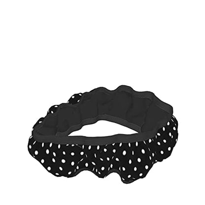 Black and White Polka Dot Steering Wheel Covers Non Slip Neoprene Steering Wheel Protector Universal 15 inch for Women Men - color: Black19