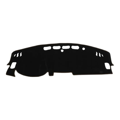 Dash Cover for Nissan Altima 2019-2025 No Hud Dashboard Cover Car Interior Anti-Slip/Anti Dust Polyester Black with Brown Edge 1 Pcs - color: Black with Brown Edge