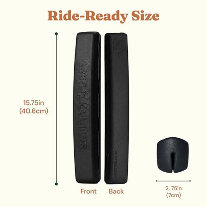Whiffie Cushion™ - Patented Dog Car Window Chin Rest - Premium XL EXTRALIGHT® Foam, Universal Fit, Waterproof & Easy-Clean - Handcrafted in Canada - 15.5", Stealth Black - color: Stealth Edition, size: 1x Pack