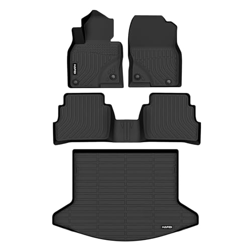 HAFIDI® Floor Mats & Cargo Liner Set Fit for 2017-2022 Mazda CX5 All Weather Car Mats for CX-5 Floor Liners TPE Anti-Slip Automotive Full Set Custom Accessories - Black - style: 10) For CX5 2017-2022 Full Set