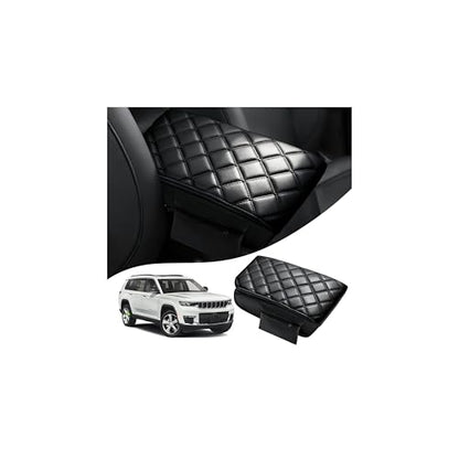 Autorder Center Console Cover for 2011-2019 2020 2021 Jeep Grand Cherokee Accessories Armrest Cover Anti-Scratch Middle Console Pad Leather Armrest Protector - size: 11-21 Jeep Grand Cherokee