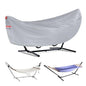 Waterproof 11-12 Hammock Cover, 210T Sun Rain UV Dust Snow Protection Outdoor Covers with Windproof Straps & Soft Cotton Lining for Hammock with 55 inch Spreader Bars -Silver - color: 11ft Hammock Cover-silver