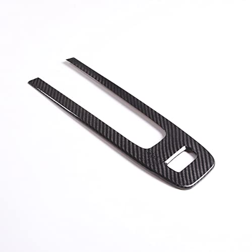 Fit for Porsche Macan 2022 to 2024 Car Warning Light Switch Handbrake Decorative Panel Cover Real Carbon Fiber Parking Gear Panel Protective Car Interior Accessories