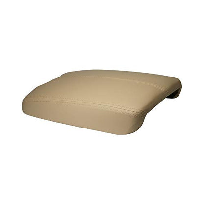 A ABIGAIL Center Console Armrest Cover Repacement Compatible with 2008 2009 2010 2011 2012 Honda Accord Auto Leather Suture Console Lid Cover Replacement (Beige) - color: Beige