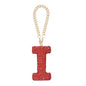 MECCANIXITY Bling Car Letter Charm, Initial I Letter Interior Car Rear View Mirror Decoration Hanging Crystal Ornaments for Women Bags Water Cup DIY Craft, Red - style: Letter I