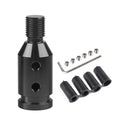 Universal Gear Shift Knob Adapter 12x1.25,Aluminum Alloy Shifter Knob Adapter,Gear Shift Adapter for Non-Threaded Manual Shifters M12x1.25(Black) - color: M12x1.25(Black)