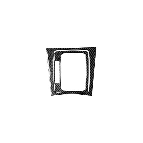 for Mercedes-Benz C-Class W204 2007-2013 Real Soft Carbon Fiber Central Control Gear Shift Panel Frame Center Console Cover Trim Decoration Sticker Car Interior Accessories - color: Gear Shift Panel A