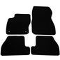 Floor Mats Compatible with 2011-2015 Ford Focus, Nylon Black Front Rear Carpet by IKON MOTORSPORTS, 2012 2013 2014