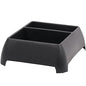 Moblorg Heavy Duty Storage Organizer for Vehicle Trunk, Garage, Under Sink Organizer, Recycled Plastic, Made in USA (Black)