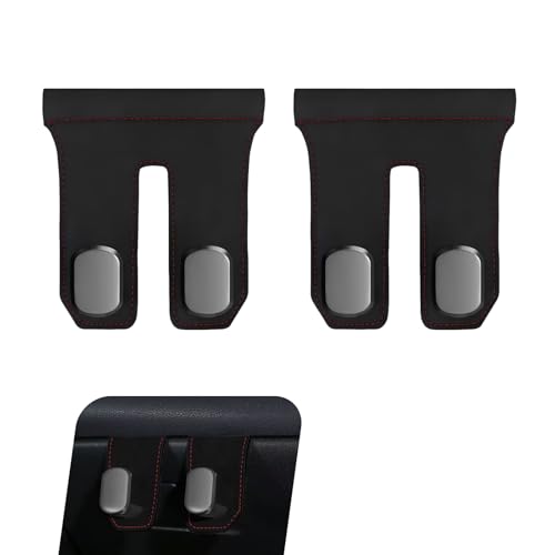 2 PCS Car Co-Pilot Glovebox Hooks, Multifunctional ABS Glove Box Storage Double Hangers, Front Passenger Seat Storage Hooks for Bags, Umbrellas, Purses, Universal for Most Vehicles (Black)