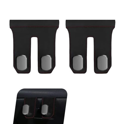 2 PCS Car Co-Pilot Glovebox Hooks, Multifunctional ABS Glove Box Storage Double Hangers, Front Passenger Seat Storage Hooks for Bags, Umbrellas, Purses, Universal for Most Vehicles (Black)