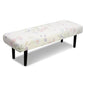 Stretch Bench Cover, Seat Cushion Protector, Washable Slipcover, Printed Rectangle Cover for Dining Room, Living Room, Kitchen - color: Cherry Blossom Magnolia
