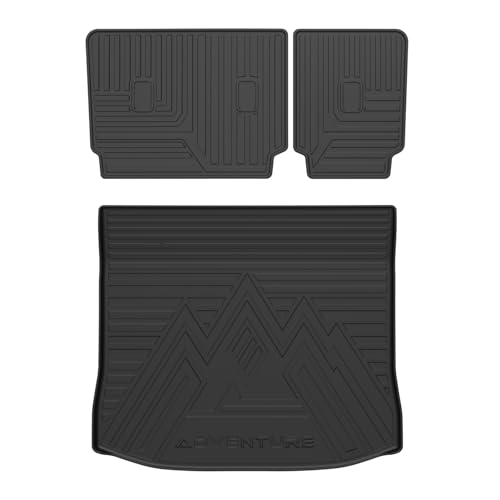 Mixsuper Cargo Liner for Ford Edge 2015-2025, Trunk Mat Backrest Mat for Ford Edge Accessories Cargo Mat Rear Trunk Liner Black - size: 15-25 |Edge| Cargo & Backrest Mat