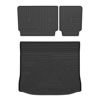 Mixsuper Cargo Liner for Ford Edge 2015-2025, Trunk Mat Backrest Mat for Ford Edge Accessories Cargo Mat Rear Trunk Liner Black - size: 15-25 |Edge| Cargo & Backrest Mat