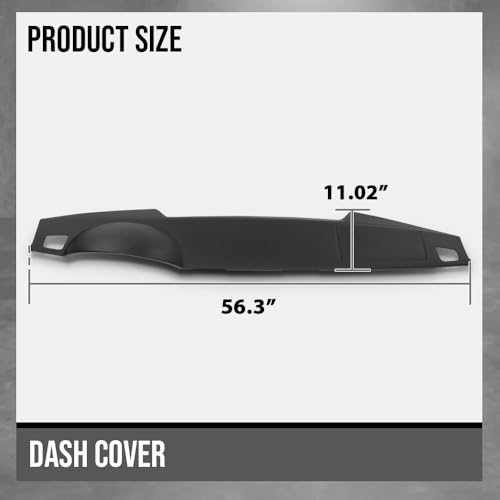 G-PLUS TPE Dashboard Dash Cover Compatible with 2005-2008 LR3 SE HSE/2005-2009 Range Rover Sport Supercharged/HSE 13-508LL - size: 2005-2009 Range Rover | Black