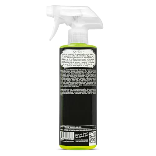 Chemical Guys Foaming Citrus Fabric Clean Carpet & Upholstery Cleaner - Car Carpet Cleaner Spray for Seats and Floor Mats, Removes Stains &Odors, Safe for Cars, Home and Office, 16 oz Citrus Scent - size: 16 oz
