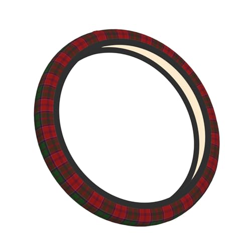 Thickened Elastic Steering Wheel Cover, Grant Clan Tartan Plaid Pattern Ultra, Soft, Breathable, Fit for Cars, SUVs, Trucks, Stylish Comfortable Grip - color: Grant Clan Tartan Plaid Pattern