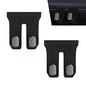 2 PCS Double Hooks Car Glovebox Hanger, Anti-Scratch Co-Pilot Side Storage Hook, Auto Purse Handbag Grocery Bag Organizer, Universal for Most Cars SUVs Trucks (Black) - color: Double Hooks