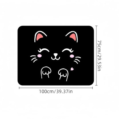 Universal Car Trunk Mat 29" x 39", Cute Kitten Pattern All Weather Trunk Protection Cargo Liner, Durable Cargo Mat Rear Trunk Liner, Stylish Vehicle Interior Accessories Suitable for Most Car Models - color: Cute Kitten