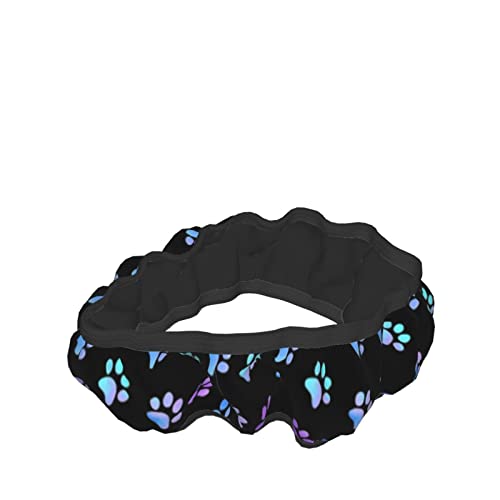 Paw Prints Steering Wheel Cover for Women Men, 15 Inches Purple Galaxy Neoprene Anti-Slip Cute Universal Car Steering Wheel Grip Wrap Car Accessories Protective Case Cover for Vehicle Truck SUV - color: Blue Purple Galaxy Paw Prints