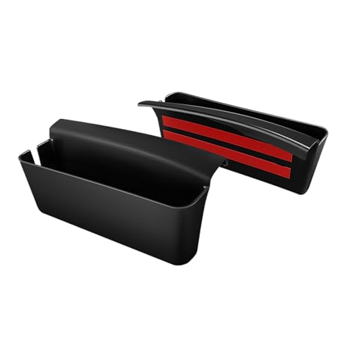 Muslogy for 2017-2024 2025 2026 Ridgeline Center Console Shifter Storage Box ABS Material Console Side Organizer Left & Right 2PCS Set with Stronger Tape Compatible with Honda Ridgeline 2017-2026 - size: Ridgeline 2PCS Console Side Storage